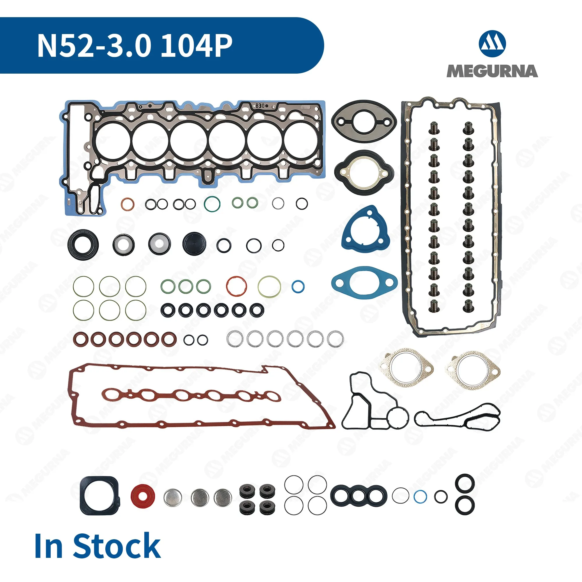 Engine Rebuild Overhaul Kit Full Cylinder Head Gasket Seal Set for BMW N52 3.0 L Gas E90 330i E64 E63 630i E66 730Li E85 E86 Z4
Engine Rebuild Overhaul Kit Full Cylinder Head Gasket Seal Set for BMW N52 3.0 L Gas E90 330i E64 E63 630i E66 730Li E85 E86 Z4