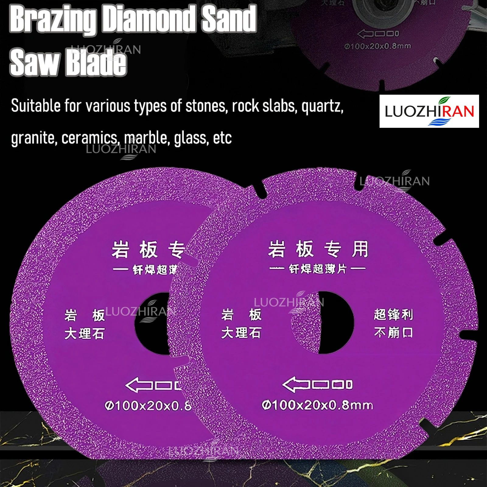 0.8mm Ultra Thin Diamond Cutting Disc 4″ Brazed Saw Blade for Ceramic Tile Marble Granite Glass Stone Angle Grinder Accessories
0.8mm Ultra Thin Diamond Cutting Disc 4″ Brazed Saw Blade for Ceramic Tile Marble Granite Glass Stone Angle Grinder Accessories