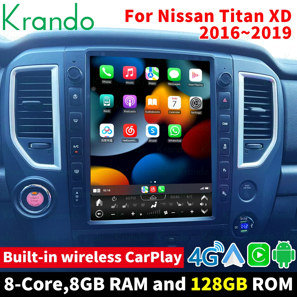 Krando Android Car Radio For Nissan Titan XD 2016~2019 13" GPS Navi Multimedia Tesla Video Player Wireless Carplay 4G Wifi
Krando Android Car Radio For Nissan Titan XD 2016~2019 13" GPS Navi Multimedia Tesla Video Player Wireless Carplay 4G Wifi