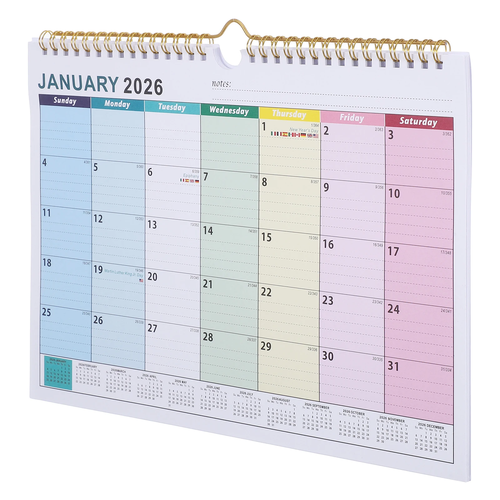18pcs 18-Month Wall Calendar Hanging Planner Jan 2026 To June 2027 Vertical Monthly Scheduling For Office Home Classroom Holiday 
18pcs 18-Month Wall Calendar Hanging Planner Jan 2026 To June 2027 Vertical Monthly Scheduling For Office Home Classroom Holiday