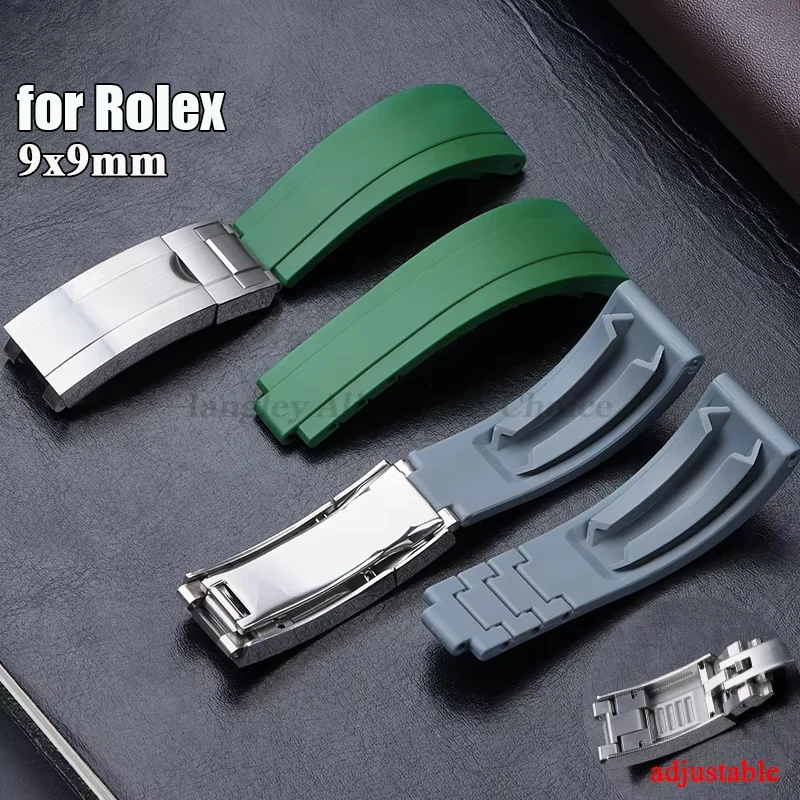 Soft Rubber Watchband Strap for Rolex Daytona Submariner DEEPSEA GMT Oyster Adjustable Buckle Silicone Band Diver Bracelet 20mm
Soft Rubber Watchband Strap for Rolex Daytona Submariner DEEPSEA GMT Oyster Adjustable Buckle Silicone Band Diver Bracelet 20mm