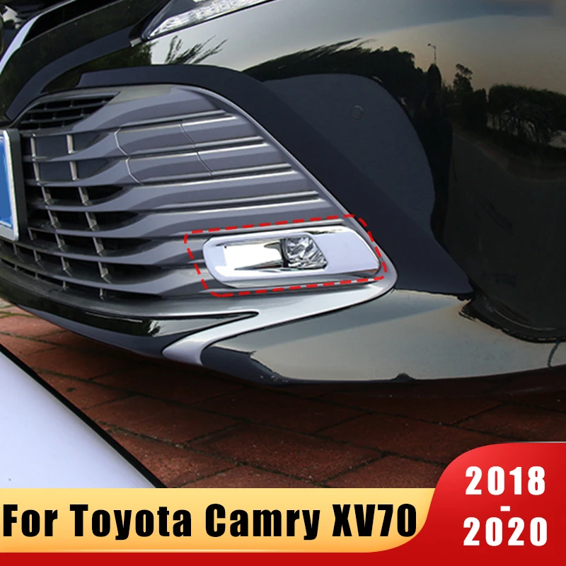 For Toyota Camry XV70 LE XLE Hybrid 2018 2019 2020 Car ABS Chrome Front Bumper Fog Lights Lamp Cover Trim Exterior Accessories
For Toyota Camry XV70 LE XLE Hybrid 2018 2019 2020 Car ABS Chrome Front Bumper Fog Lights Lamp Cover Trim Exterior Accessories