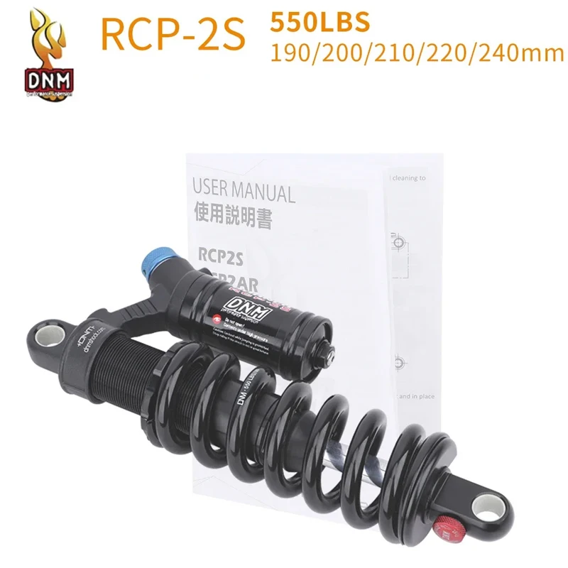 DNM RCP2S mountain bike rear shock absorber 550LBS spring soft tail AM/FR/DH/MTB bike shock absorber 190mm/200/210/220/240/265mm
DNM RCP2S mountain bike rear shock absorber 550LBS spring soft tail AM/FR/DH/MTB bike shock absorber 190mm/200/210/220/240/265mm