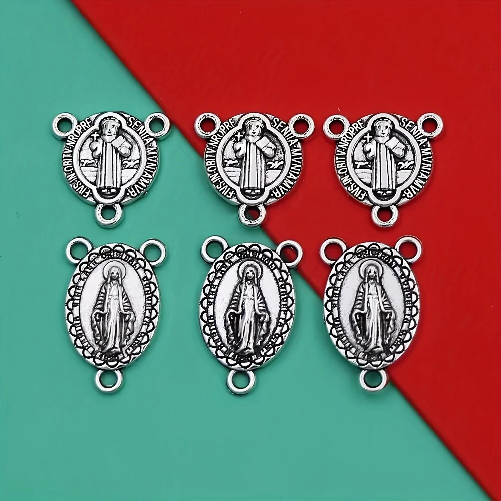 14Pcs/lot ST Benedict of Nurcia Guardian Medal Links Connector Charm Miraculous Mary Medal Rosary Centerpiece Connection L1711
14Pcs/lot ST Benedict of Nurcia Guardian Medal Links Connector Charm Miraculous Mary Medal Rosary Centerpiece Connection L1711