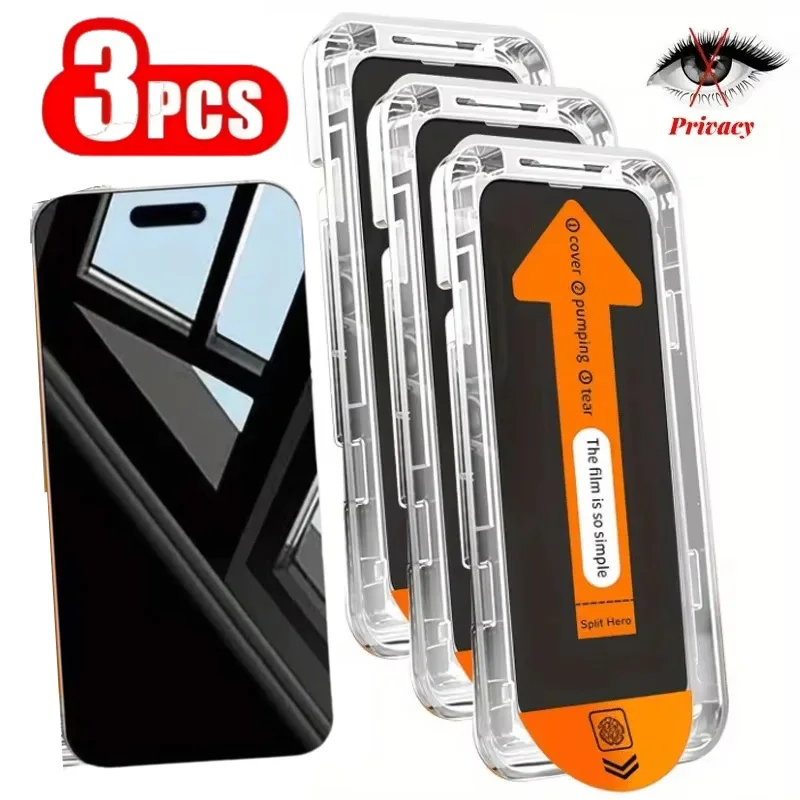 3 шт. закаленное стекло для iPhone 17 16 15 Pro Max 13 12 11 14 Plus 17 Air 13 Mini XR SE Anti-Spy Защитная пленка для экрана
3 шт. закаленное стекло для iPhone 17 16 15 Pro Max 13 12 11 14 Plus 17 Air 13 Mini XR SE Anti-Spy Защитная пленка для экрана
