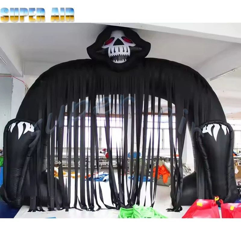 Festivity Halloween special design shaped of ghost inflatable arch with portiere for Halloween party
Festivity Halloween special design shaped of ghost inflatable arch with portiere for Halloween party