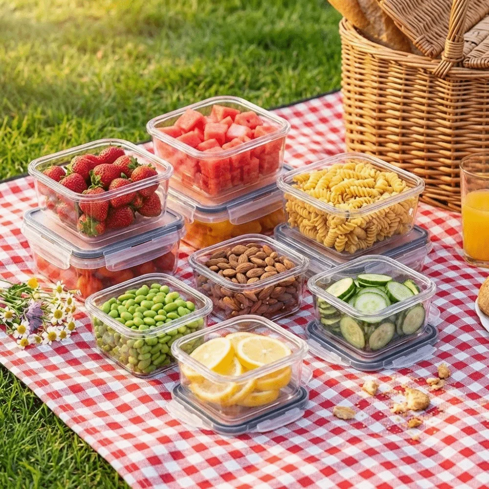 12PCS/SET Plastic Refrigerator Storage Box Transparent Odorless Kitchen Storage Container Stackable Square Lunch Box Office
12PCS/SET Plastic Refrigerator Storage Box Transparent Odorless Kitchen Storage Container Stackable Square Lunch Box Office