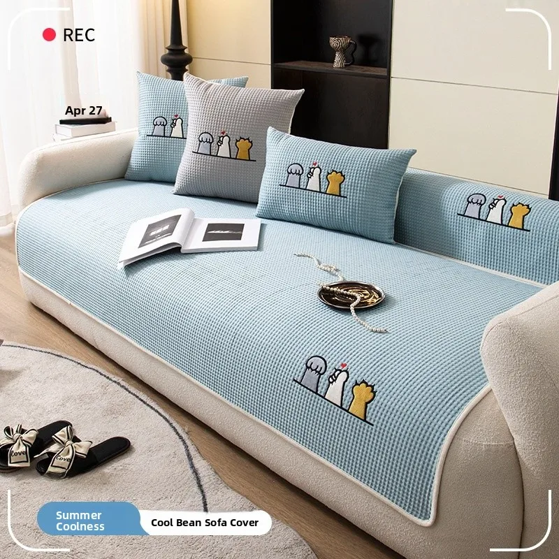 Summer Cartoon Claw Ice Silk Sofa Cool Mat Pad Anti-Slip Cushion Full Cover Cloth New 2026 Silicone Hollow out Design
Summer Cartoon Claw Ice Silk Sofa Cool Mat Pad Anti-Slip Cushion Full Cover Cloth New 2026 Silicone Hollow out Design