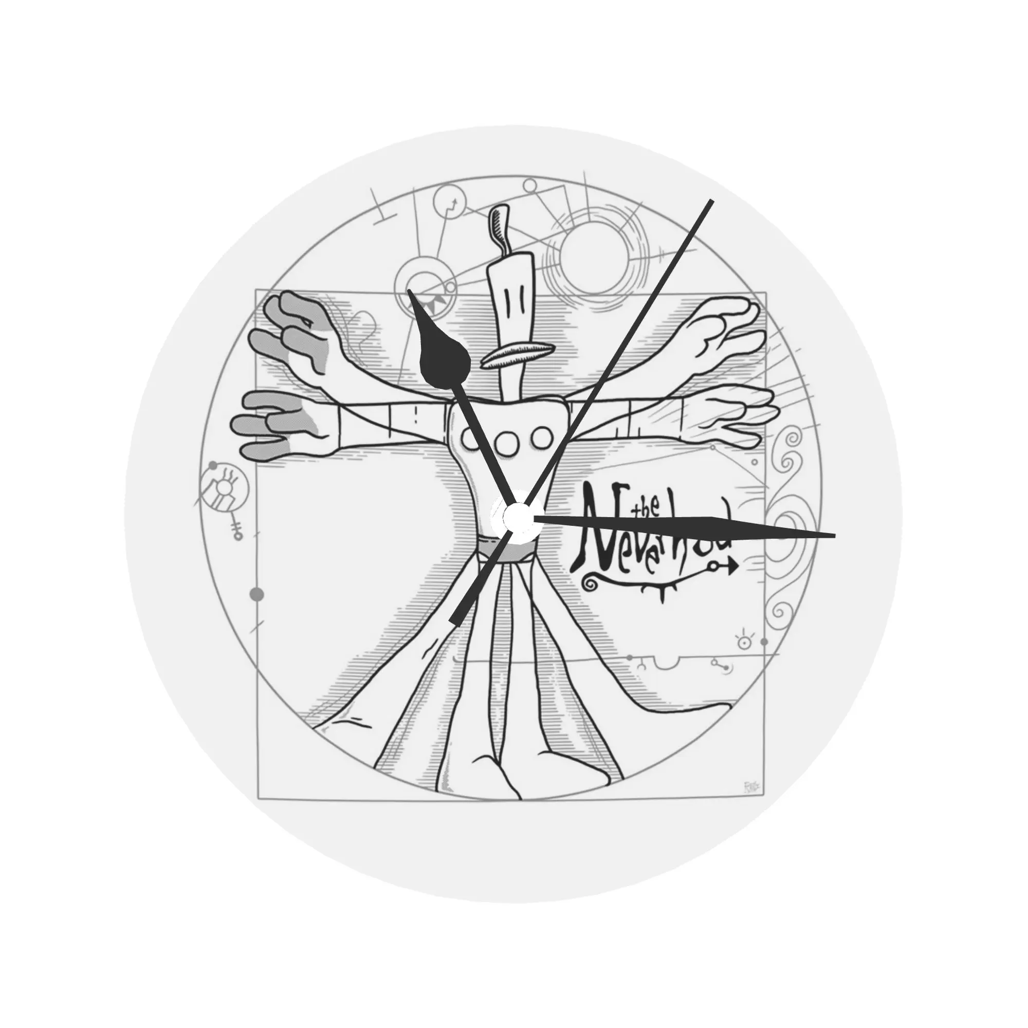the Vitruvian Klaymen Wall Clock Room Decoration Silent Round Clock for Bedroom Living Kitchen Home
the Vitruvian Klaymen Wall Clock Room Decoration Silent Round Clock for Bedroom Living Kitchen Home