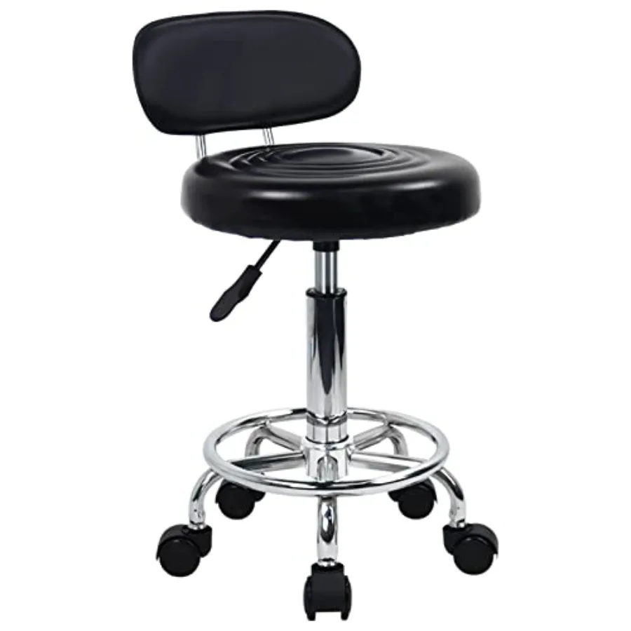 PU Leather Modern Rolling Stool with Low Back Height Adjustable Work Salon Drafting Swivel Task Chair with Footrest
PU Leather Modern Rolling Stool with Low Back Height Adjustable Work Salon Drafting Swivel Task Chair with Footrest