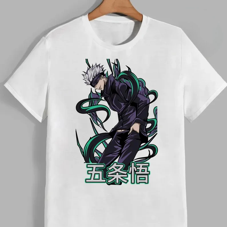 Jujutsu Kaisen T Shirt Gojo Satoru T Shirt Japanese Anime Summer Cotton Mens Women Top Tee Streetwear Casual High Quality Youth
Jujutsu Kaisen T Shirt Gojo Satoru T Shirt Japanese Anime Summer Cotton Mens Women Top Tee Streetwear Casual High Quality Youth