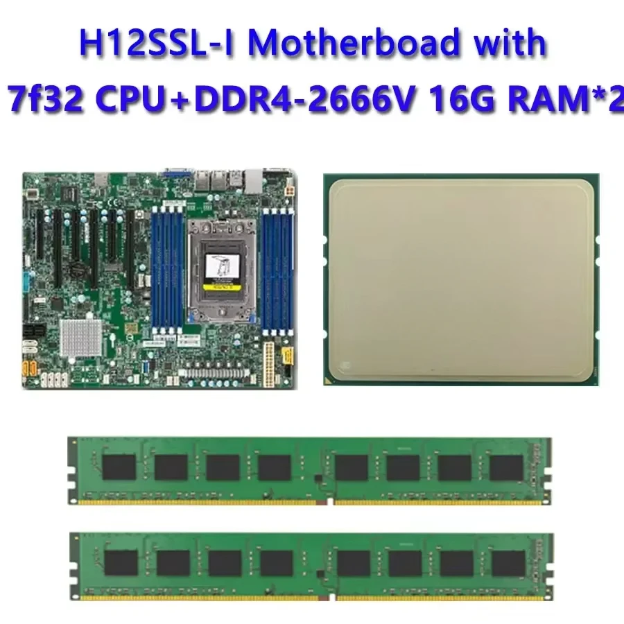 Материнская плата для Supermicro H12SSL-i/AMD EPYC 75F3 2,95 ГГц 32C/64T, процессор 16 ГБ*2 ОЗУ DDR4 2666 В МГц PC4-2666 В, память REV2
Материнская плата для Supermicro H12SSL-i/AMD EPYC 75F3 2,95 ГГц 32C/64T, процессор 16 ГБ*2 ОЗУ DDR4 2666 В МГц PC4-2666 В, память REV2