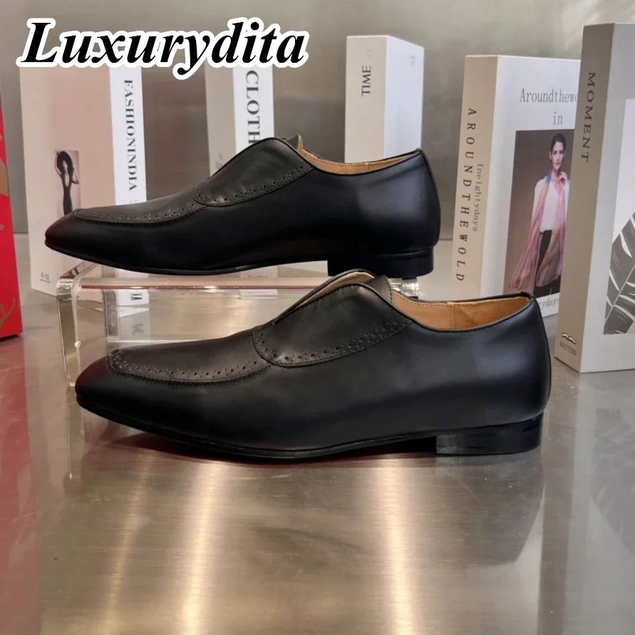 Top High Quality Mens Trendy Casual Shoes Luxury Mens Real Leather Shoes Size 38-48 Designr Red sole Business dress Shoes H0371
Top High Quality Mens Trendy Casual Shoes Luxury Mens Real Leather Shoes Size 38-48 Designr Red sole Business dress Shoes H0371