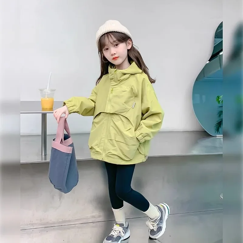 Girls Boys Sweet Hardshell Jacket Clothing Fashion Long Sleeve Coat INS Spring Autumn Children Hooded Clothing Sweet Gifts
Girls Boys Sweet Hardshell Jacket Clothing Fashion Long Sleeve Coat INS Spring Autumn Children Hooded Clothing Sweet Gifts
