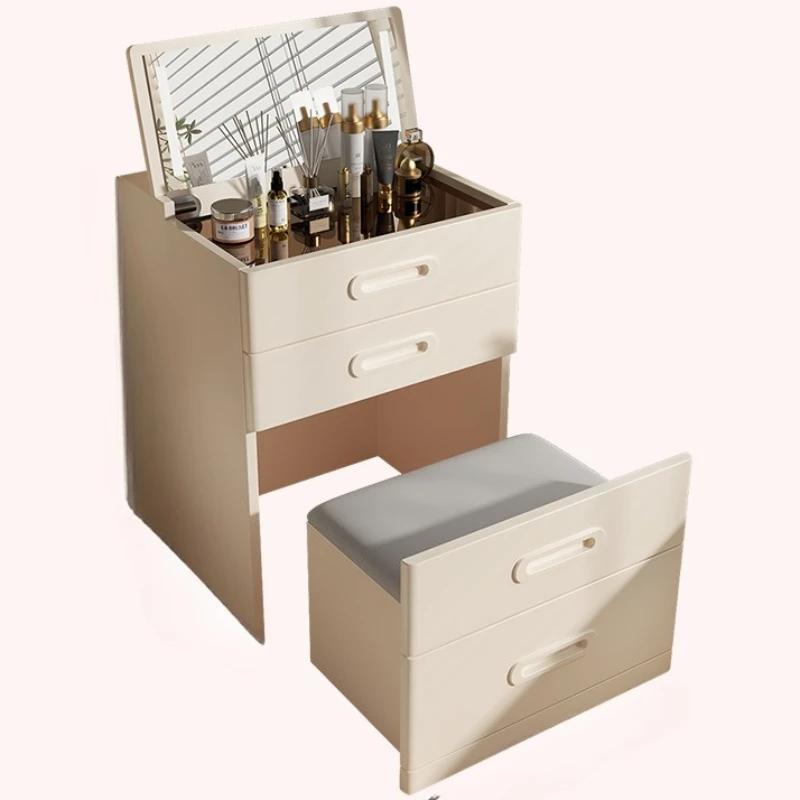 Solid wood paint flip dresser bedroom cream wind small apartment mini modern simple makeup table storage cabinet
Solid wood paint flip dresser bedroom cream wind small apartment mini modern simple makeup table storage cabinet