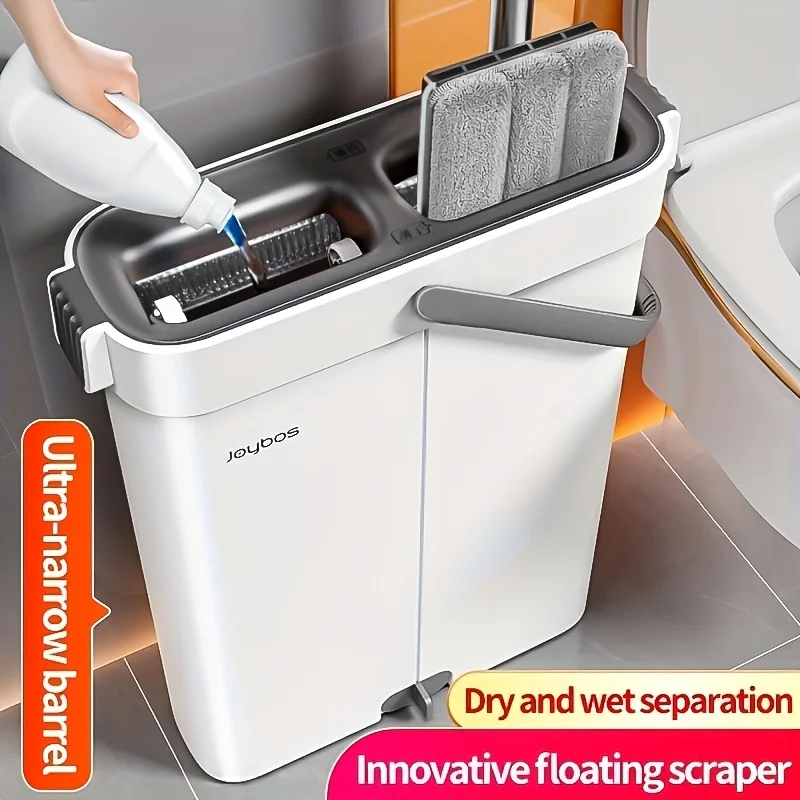 Joybos Mop and Bucket Set with Wringer | Flat Mop with Washable Microfiber Pads and Long Handle, Suitable for All Floor Types an
Joybos Mop and Bucket Set with Wringer | Flat Mop with Washable Microfiber Pads and Long Handle, Suitable for All Floor Types an
