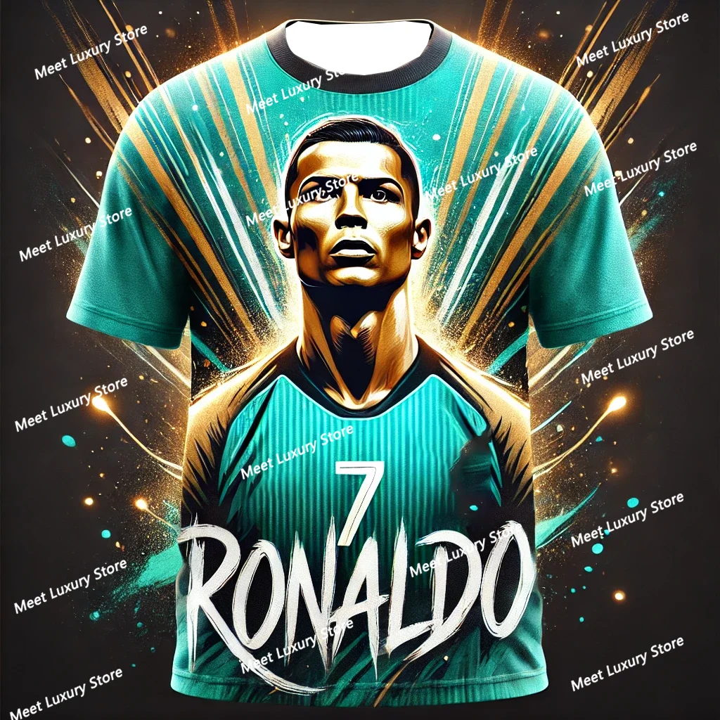 Summer Latest Ronaldo Commemorative Edition Men Football Shirt T-shirt for Daily Sports, Breathable, Sweating Men Jersey Shirt
Summer Latest Ronaldo Commemorative Edition Men Football Shirt T-shirt for Daily Sports, Breathable, Sweating Men Jersey Shirt