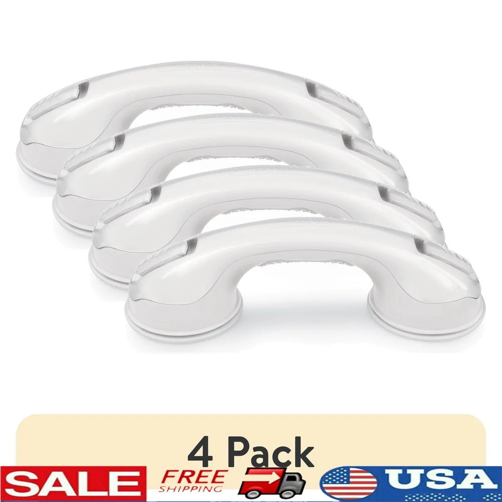 4 Pack 12 Inch Suction Cup Grab Bar Bathtub Shower Safety Balance Assist Textured Grip Easy Installation Non-Porous Surface
4 Pack 12 Inch Suction Cup Grab Bar Bathtub Shower Safety Balance Assist Textured Grip Easy Installation Non-Porous Surface