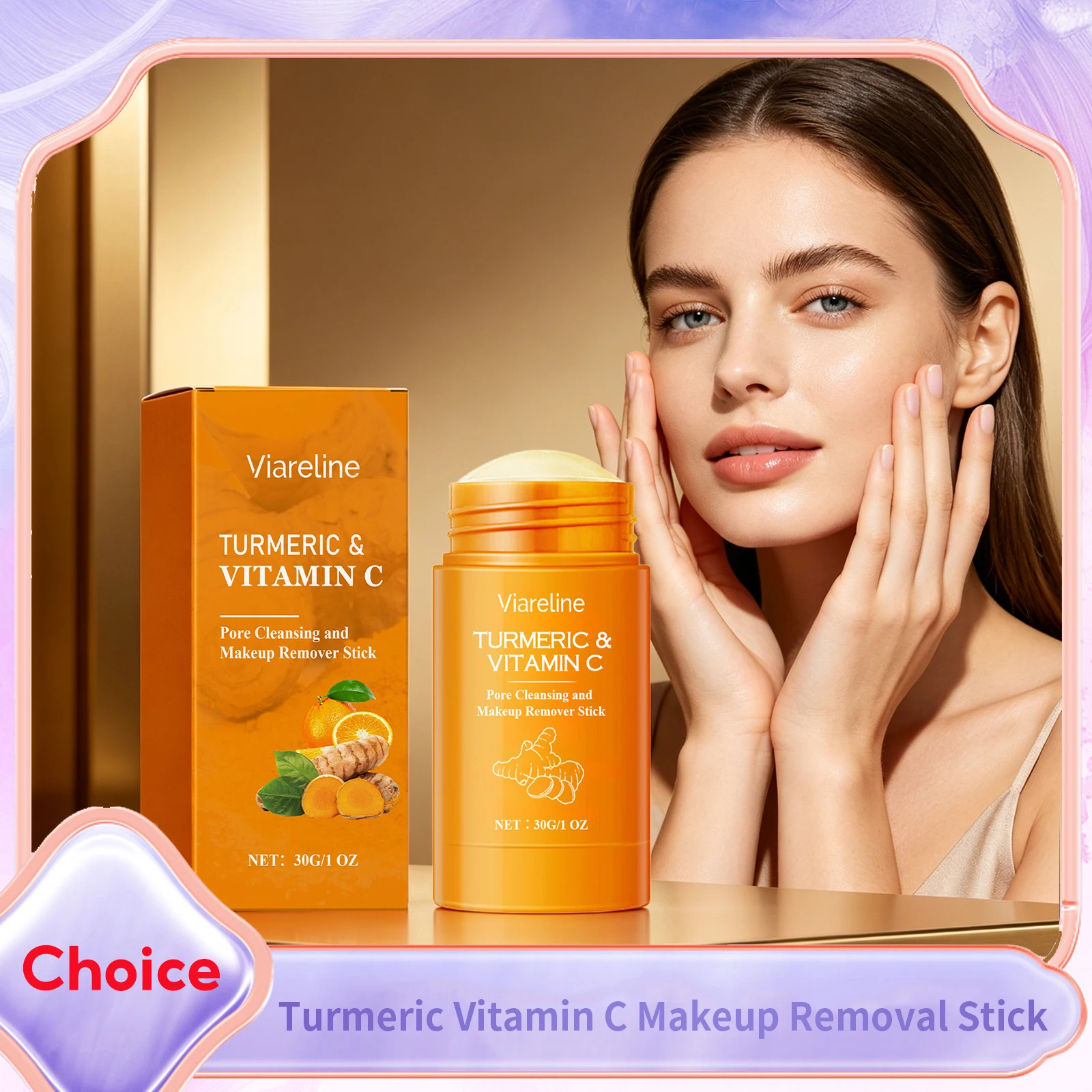 Turmeric Vitamin C Makeup Remover Stick Deep Cleansing Sooth Dry Rough Tighten Pores Non Irritating Face Eye Lip Cleansing Balm
Turmeric Vitamin C Makeup Remover Stick Deep Cleansing Sooth Dry Rough Tighten Pores Non Irritating Face Eye Lip Cleansing Balm