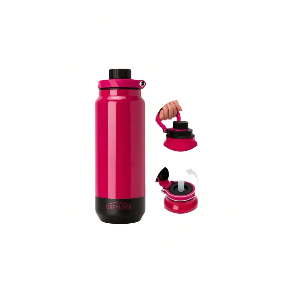 Oz Insulated Water Bottle With Straw Lid, Leakproof Reusable Stainless Steel Vacuum Flask, 24hr Cold Hot, Carry Handle Silicone
Oz Insulated Water Bottle With Straw Lid, Leakproof Reusable Stainless Steel Vacuum Flask, 24hr Cold Hot, Carry Handle Silicone