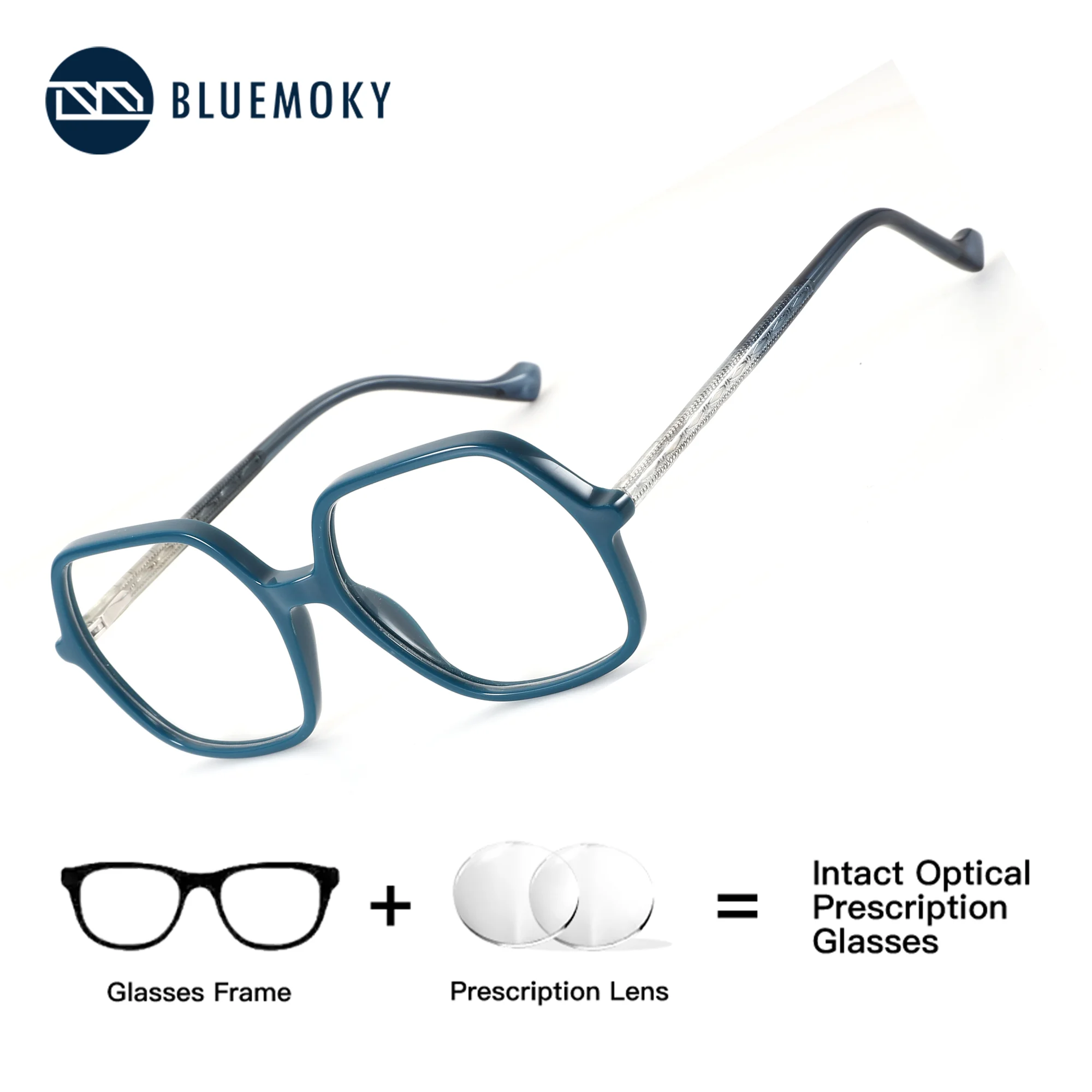 BLUEMOKY Polygon Acetate Prescription Glasses Women Photochromic Anti Blue Light Progressive Astigmatic Optical Eyeglasses
BLUEMOKY Polygon Acetate Prescription Glasses Women Photochromic Anti Blue Light Progressive Astigmatic Optical Eyeglasses