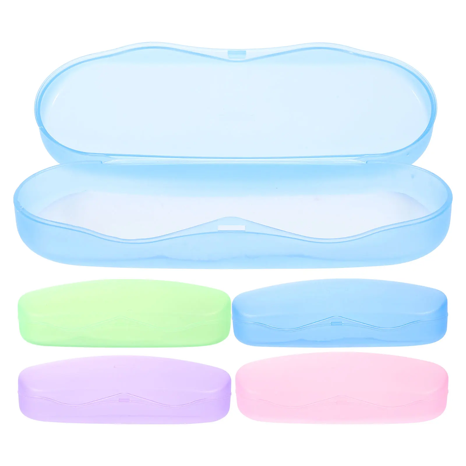 5pcs Eyeglasses Case Portable Hardshell Sunglasses Box Dustproof Mixed Colors Storage Travel Lightweight PP Material Glasses
5pcs Eyeglasses Case Portable Hardshell Sunglasses Box Dustproof Mixed Colors Storage Travel Lightweight PP Material Glasses