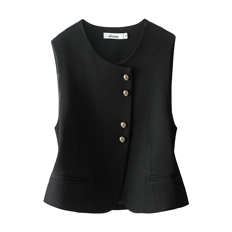 "Lined" Women's Vest Cardigan Loose Women's Spring and Autumn Loose Jacket Vest Jacket Design Sense Round Neck Sleeveless Vest
"Lined" Women's Vest Cardigan Loose Women's Spring and Autumn Loose Jacket Vest Jacket Design Sense Round Neck Sleeveless Vest