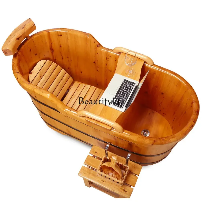 FG40*Bath Adult Bath Bucket Armrest Bath Thermal Insulation Cedar Round Edge 
FG40*Bath Adult Bath Bucket Armrest Bath Thermal Insulation Cedar Round Edge