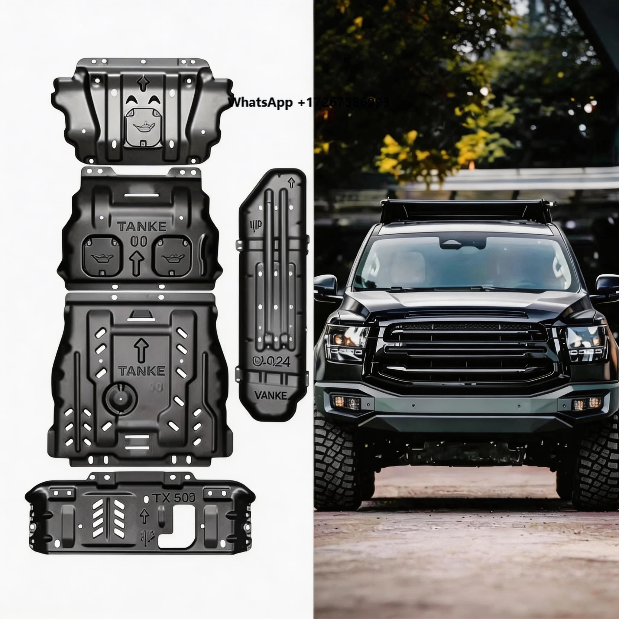 Great Wall Tank 500 Thickened Aluminum-Magnesium Alloy Chassis Engine Cover Guard Bottom Protection Chassis Anti-skid Plate
Great Wall Tank 500 Thickened Aluminum-Magnesium Alloy Chassis Engine Cover Guard Bottom Protection Chassis Anti-skid Plate