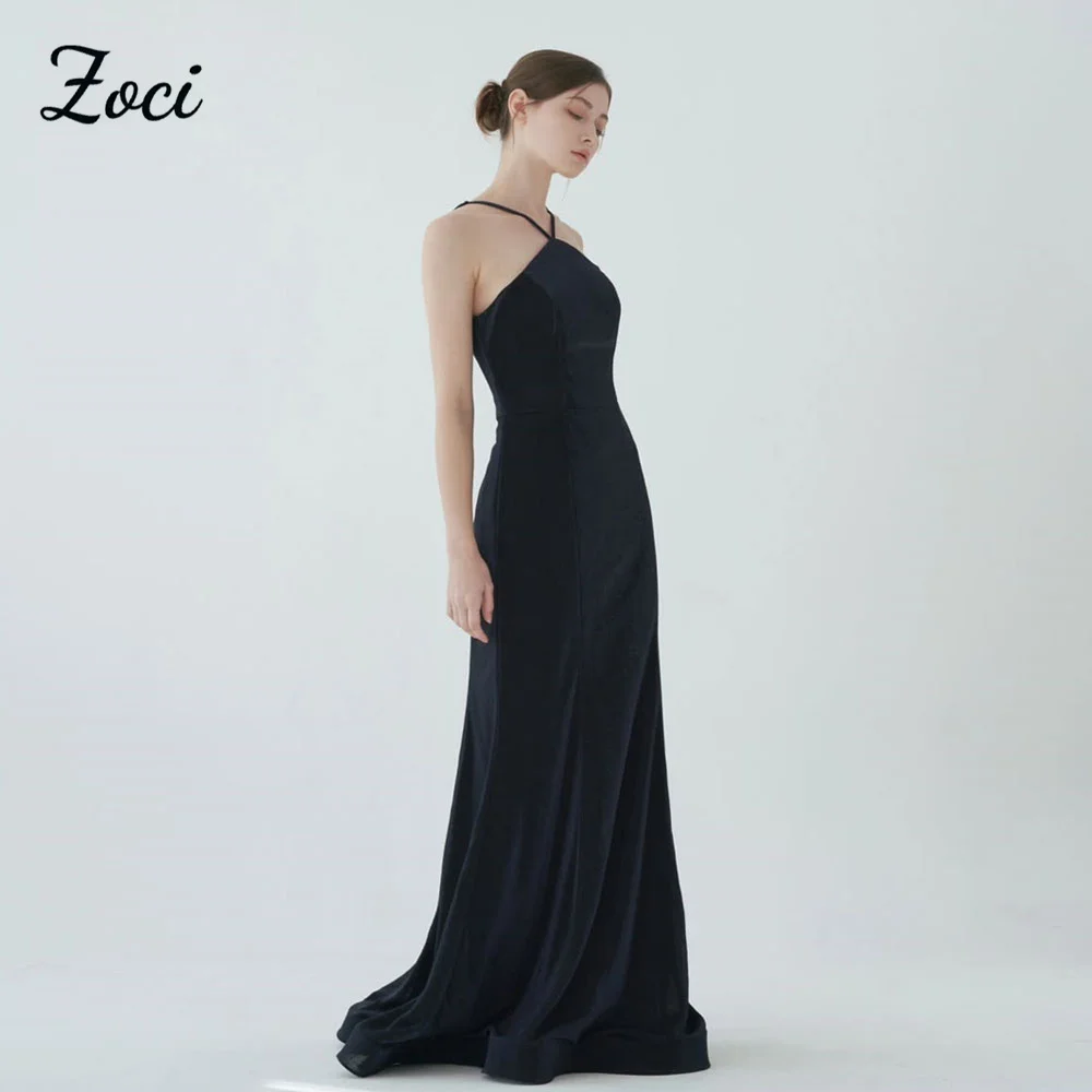 Zoci Simple Black Satin Korea Wedding Dresses Customized Spaghetti Strap Long Mermaid Evening Gown Corset Outfit Party Dress
Zoci Simple Black Satin Korea Wedding Dresses Customized Spaghetti Strap Long Mermaid Evening Gown Corset Outfit Party Dress