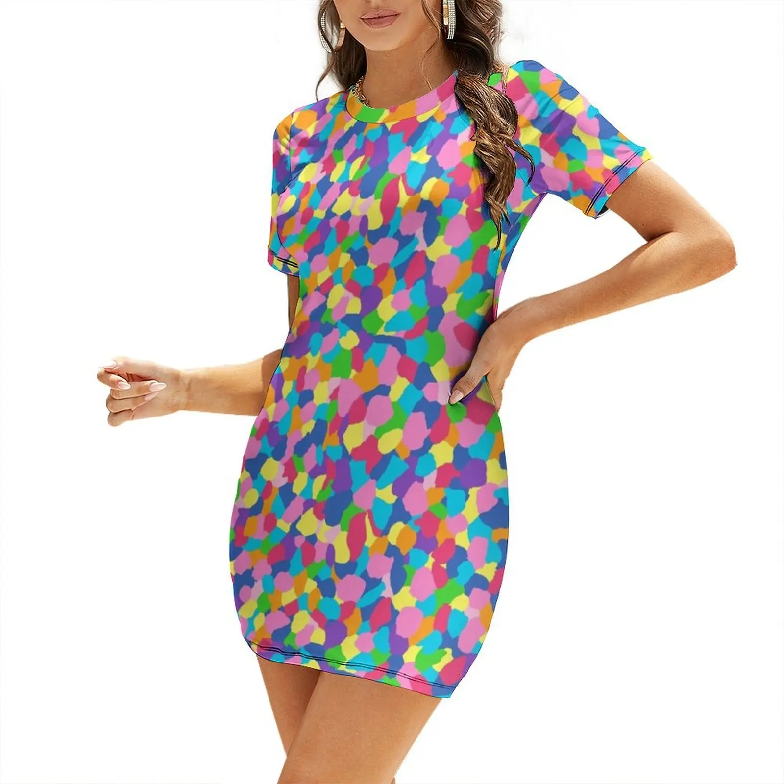 Rainbow Splash Short-Sleeved Dress summer dresses womens 2025 bandage dress beach dresses Clothing female Dress
Rainbow Splash Short-Sleeved Dress summer dresses womens 2025 bandage dress beach dresses Clothing female Dress
