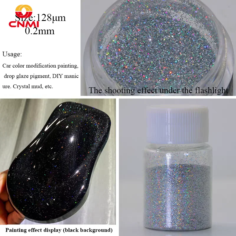 100g Bulk Chameleon Rainbow Holographic Pigment 0.2mm Laser Siver Glitter Design Nail Art Pigment for Car Paint Resin Crafts
100g Bulk Chameleon Rainbow Holographic Pigment 0.2mm Laser Siver Glitter Design Nail Art Pigment for Car Paint Resin Crafts