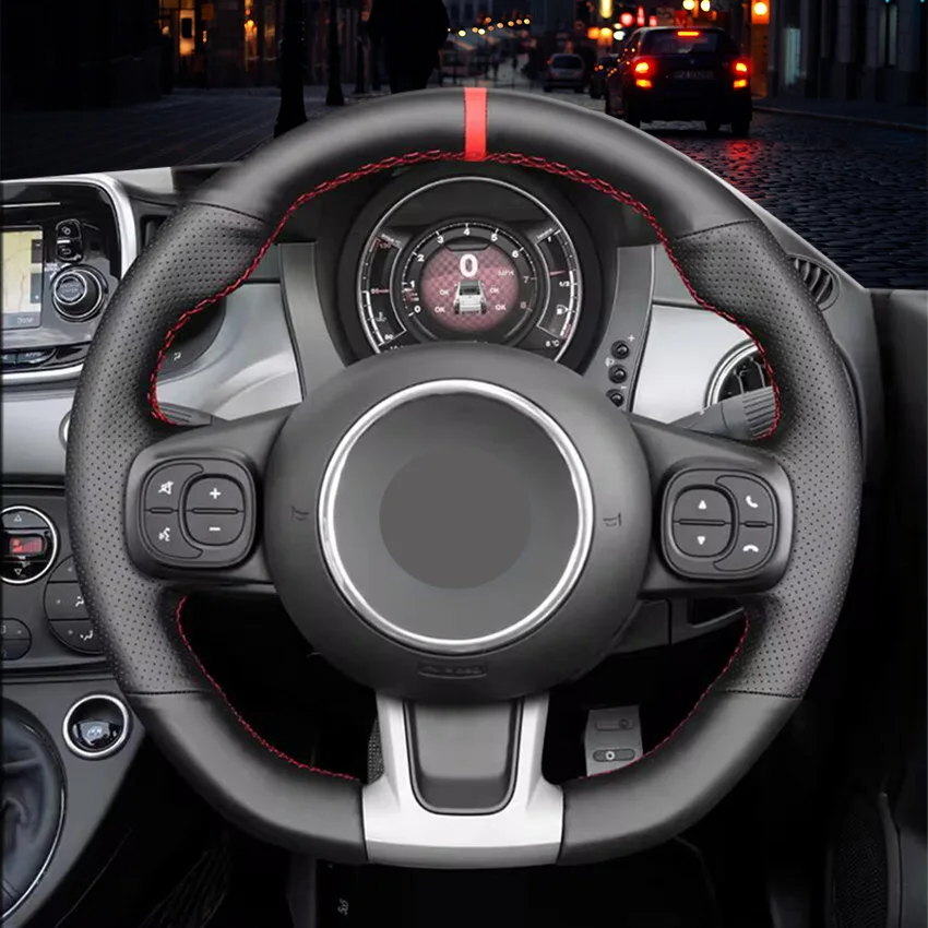 Изготовленный на заказ кожаный чехол на руль из микрофибры для Abarth 595 595C 695 695C 2016-2021 Fiat 500 500C, аксессуары для стайлинга автомобилей
Изготовленный на заказ кожаный чехол на руль из микрофибры для Abarth 595 595C 695 695C 2016-2021 Fiat 500 500C, аксессуары для стайлинга автомобилей