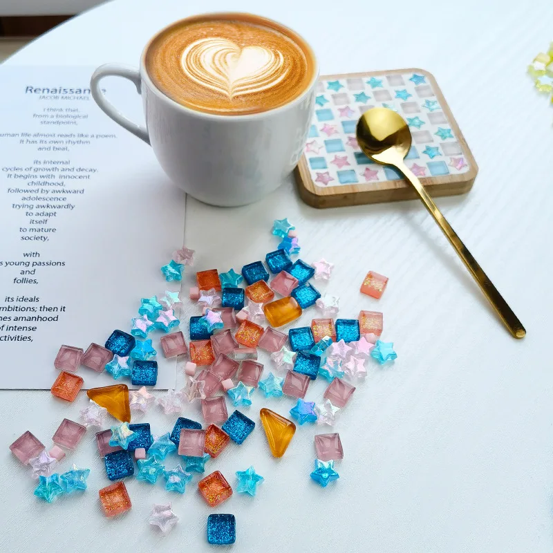 Pentagram Mosaic DIY Kit, Crystal Glass Square Beads Handmade Modern Minimalist Accessories
Pentagram Mosaic DIY Kit, Crystal Glass Square Beads Handmade Modern Minimalist Accessories