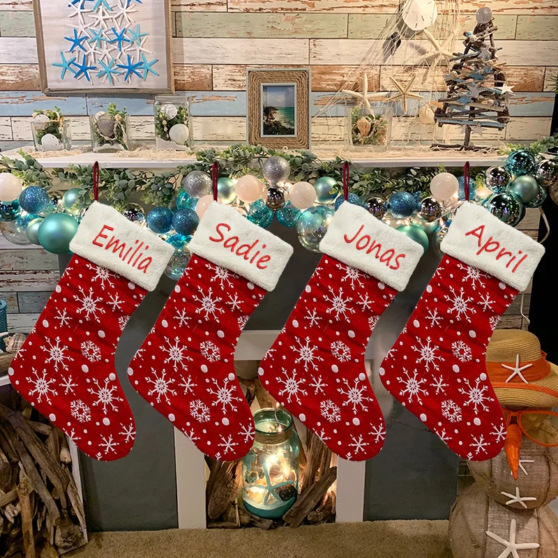 Personalized Christmas Decorations, Christmas Socks, Gift Bags, Home Decorations, Large Red Snowflake Christmas Socks
Personalized Christmas Decorations, Christmas Socks, Gift Bags, Home Decorations, Large Red Snowflake Christmas Socks