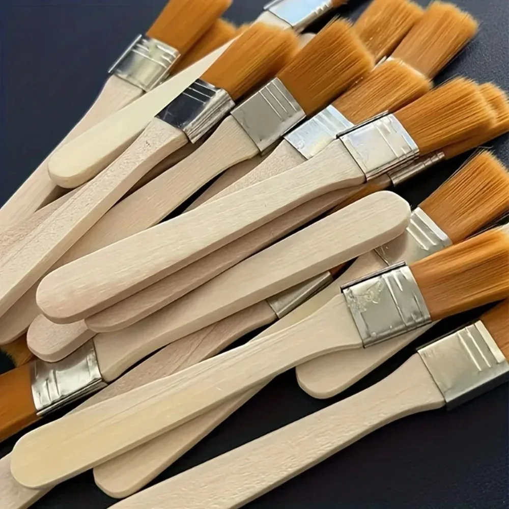 20/40pcs-nylon brushes, short wooden handle art paint brushes, watercolor brush, wall art brushes, cleaning tools
20/40pcs-nylon brushes, short wooden handle art paint brushes, watercolor brush, wall art brushes, cleaning tools