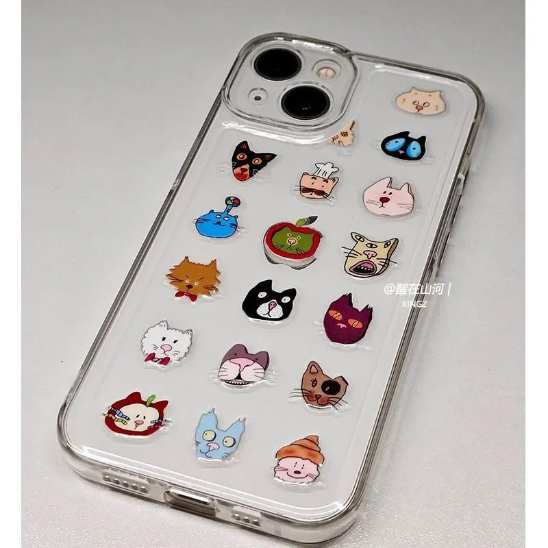 Korean Ins Style Cat Illustration Jelly Stickers, DIY Kpop Decor Scrapbooking Journal Supplies
Korean Ins Style Cat Illustration Jelly Stickers, DIY Kpop Decor Scrapbooking Journal Supplies
