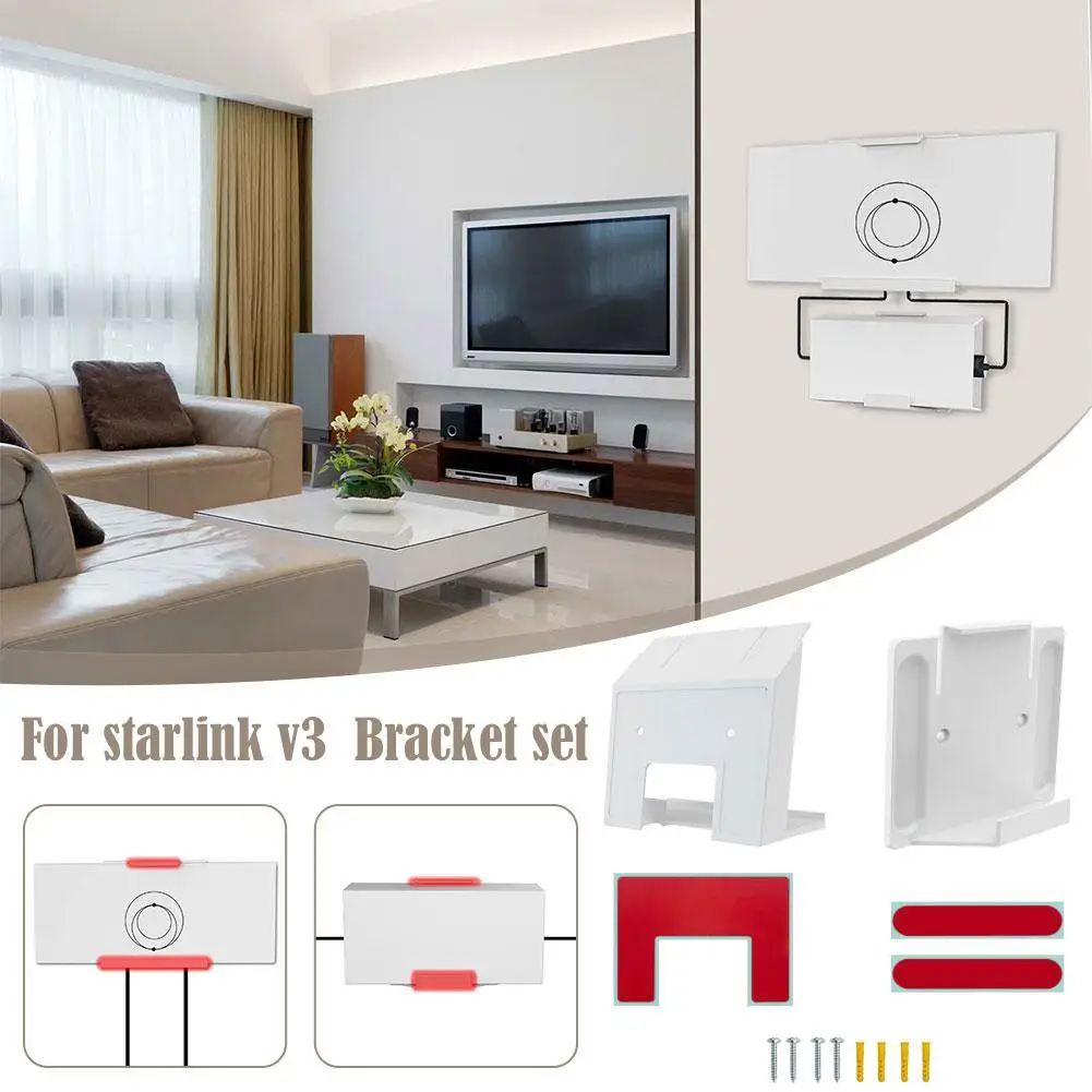 for StarLink Gen3/V3 Router Power Plastic Bracket Set Wall Mount Without Punching Holder
for StarLink Gen3/V3 Router Power Plastic Bracket Set Wall Mount Without Punching Holder
