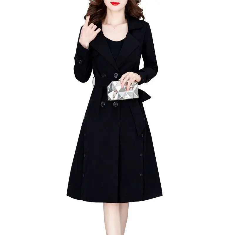 Women's Long Coat Spring And Autumn New Women's Double-Breasted Solid Color Fashion Trend Slim Slim Loose Temperament Coat Tide
Women's Long Coat Spring And Autumn New Women's Double-Breasted Solid Color Fashion Trend Slim Slim Loose Temperament Coat Tide