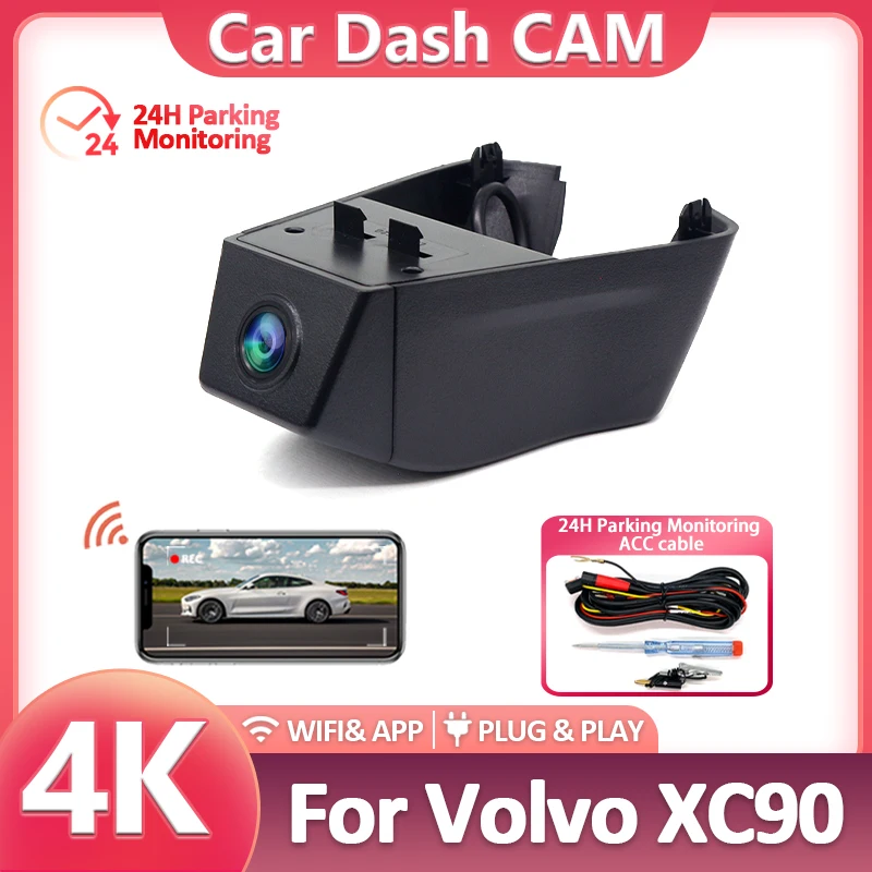 Для Volvo XC90 2023 2024 Передняя и задняя видеорегистратор 4K для автомобильной камеры, видеорегистратора, видеорегистратора, WIFI, автомобильного видеорегистратора, записывающие устройства
Для Volvo XC90 2023 2024 Передняя и задняя видеорегистратор 4K для автомобильной камеры, видеорегистратора, видеорегистратора, WIFI, автомобильного видеорегистратора, записывающие устройства