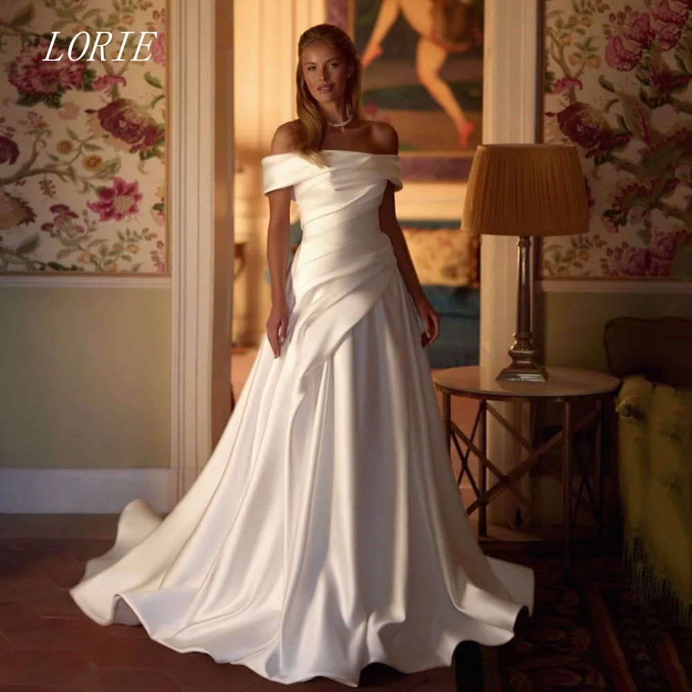 LORIE Luxury A Line Wedding Dress Elegant Off The Shoulder Bridal Dresses Temperament Wedding Gown Customized 2026
LORIE Luxury A Line Wedding Dress Elegant Off The Shoulder Bridal Dresses Temperament Wedding Gown Customized 2026