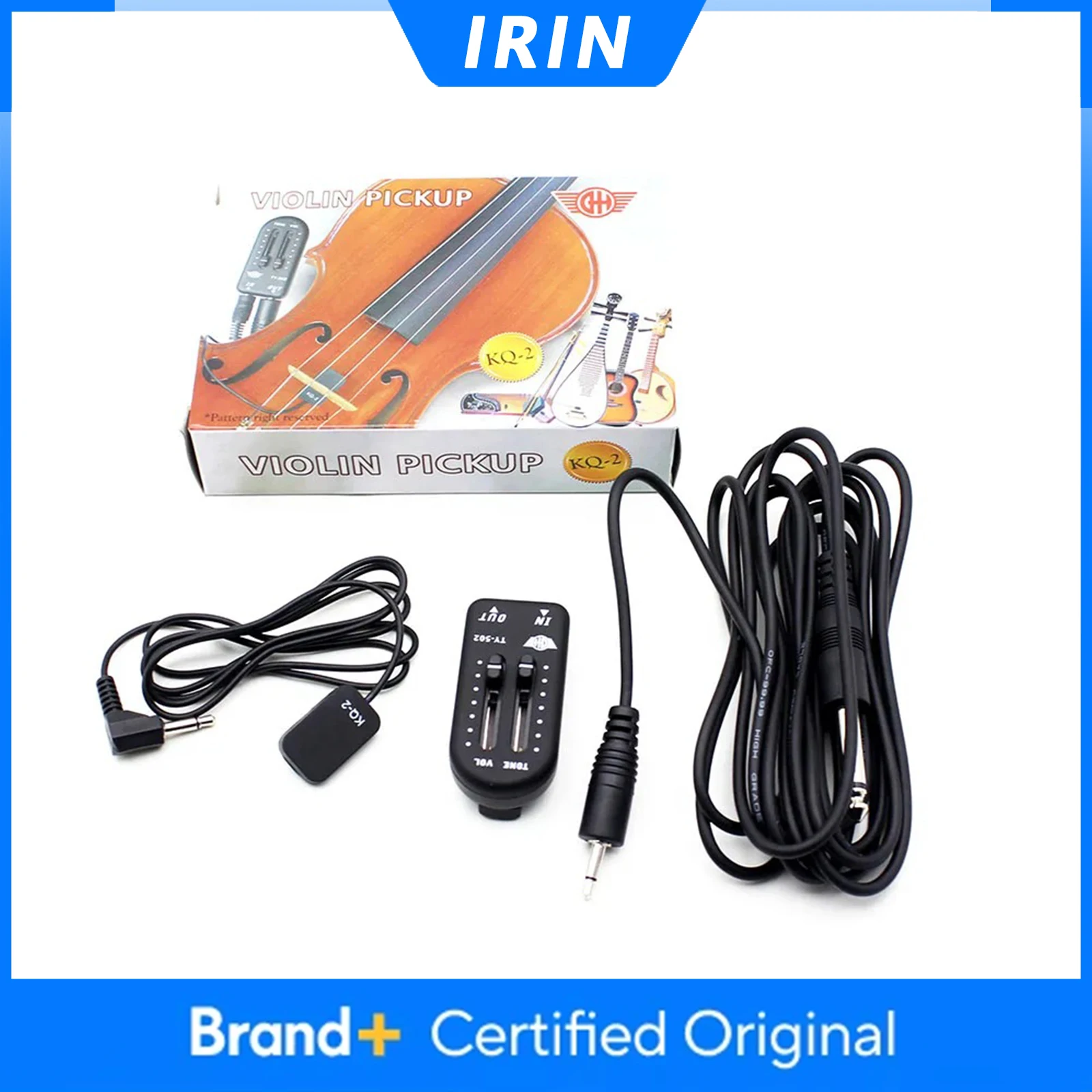 IRIN Guitar Pickup Piezo Contact Pickup With Tone Volume Controller Audio Cable KQ-2 High Sensitivity Pickup Guitar Accessories
IRIN Guitar Pickup Piezo Contact Pickup With Tone Volume Controller Audio Cable KQ-2 High Sensitivity Pickup Guitar Accessories