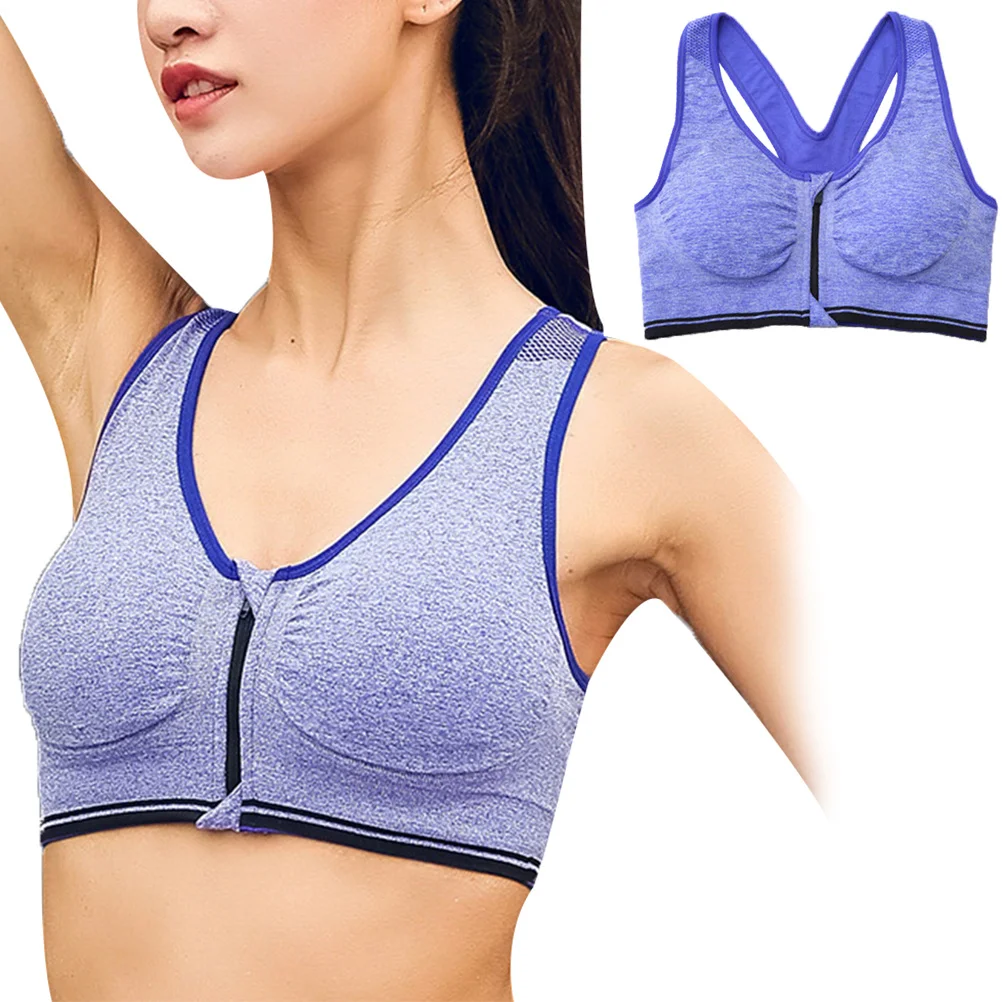 Wireless Yoga Vest For Women Front Zipper Padded Sports Bra Breathable Sweat-Absorption Support Running Gym Fitness Bra Xl
Wireless Yoga Vest For Women Front Zipper Padded Sports Bra Breathable Sweat-Absorption Support Running Gym Fitness Bra Xl