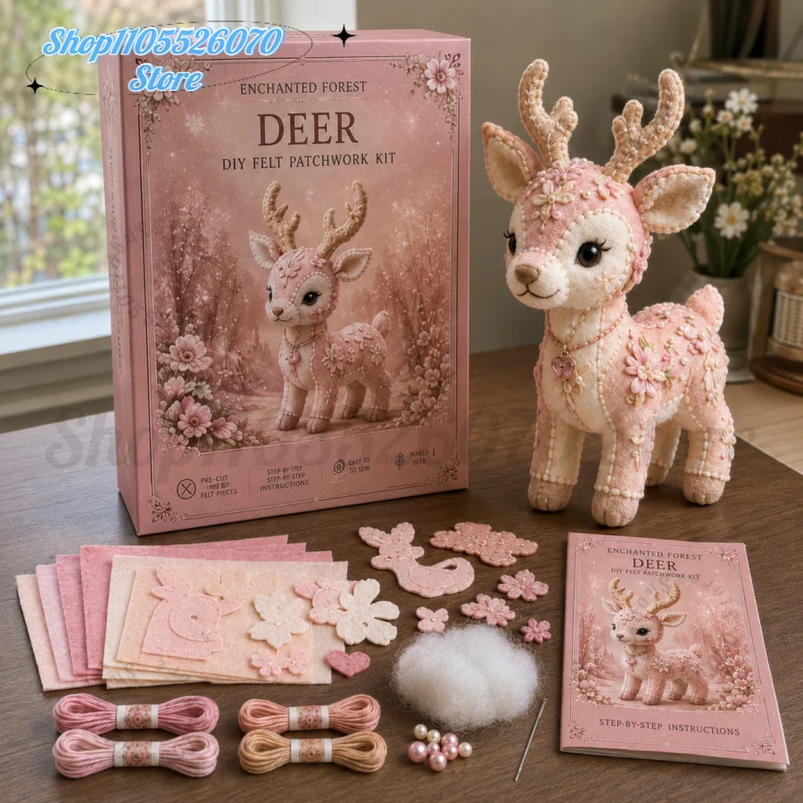 2026 Pink Woodland Friends DIY Felt Sewing Kit, Blush Forest Animal Patchwork Craft Set, Beginner Handmade Home Decor Gift
2026 Pink Woodland Friends DIY Felt Sewing Kit, Blush Forest Animal Patchwork Craft Set, Beginner Handmade Home Decor Gift