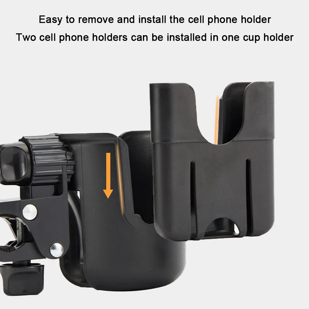 2-in-1 Bike Cup Holder with Phone Holder Universal Cup Holder Golf Cart Cup Holder for Stroller Bike Wheelchair Walker Scooter
2-in-1 Bike Cup Holder with Phone Holder Universal Cup Holder Golf Cart Cup Holder for Stroller Bike Wheelchair Walker Scooter