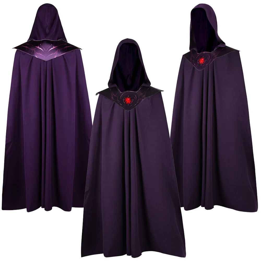 Skeleton King Cosplay Costume Men's Hooded Cape Light Up Red Chest Badge Wizard Warlock Long Cloak Halloween Carnival Disguise
Skeleton King Cosplay Costume Men's Hooded Cape Light Up Red Chest Badge Wizard Warlock Long Cloak Halloween Carnival Disguise