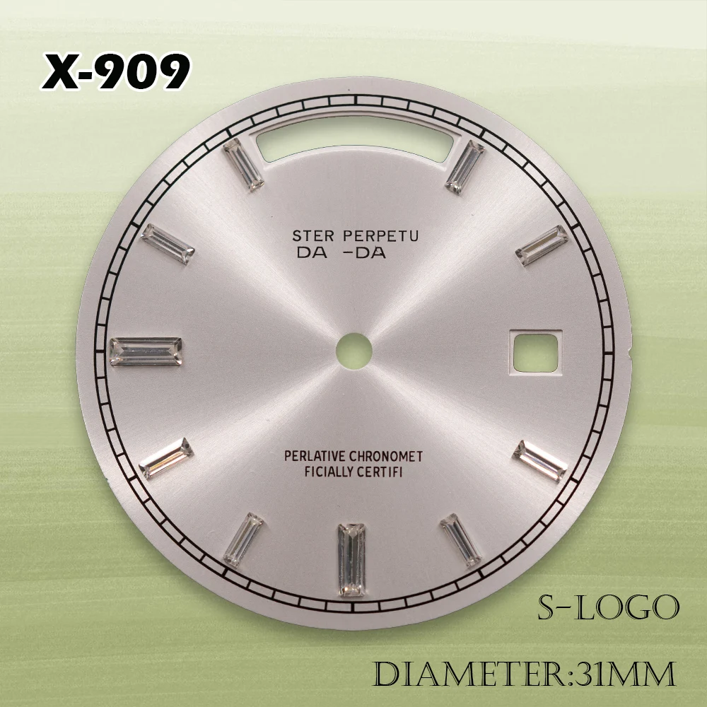 Мужские автоматические часы 8285 — логотип S 31 мм с хрустальным стержнем и бриллиантами | Нет ночника | Аксессуары для модификации часов
Мужские автоматические часы 8285 — логотип S 31 мм с хрустальным стержнем и бриллиантами | Нет ночника | Аксессуары для модификации часов