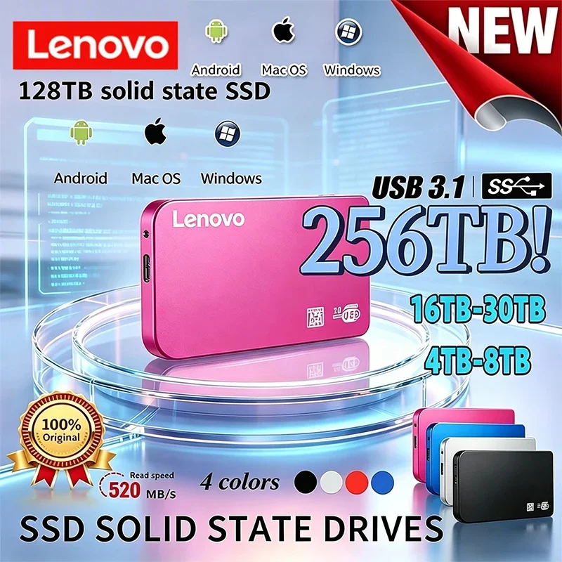 Внешний корпус для SSD-накопителя Lenovo 256 ТБ, высокоскоростной, USB 3.0, с кабелем USB 3.0, ABS-пластик
Внешний корпус для SSD-накопителя Lenovo 256 ТБ, высокоскоростной, USB 3.0, с кабелем USB 3.0, ABS-пластик