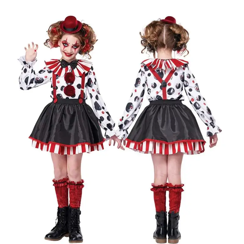 Halloween Clown Costume Adult Children's Makeup Party Performance Cos Stage Outfit Traditional Chinese Ethnic Wear
Halloween Clown Costume Adult Children's Makeup Party Performance Cos Stage Outfit Traditional Chinese Ethnic Wear
