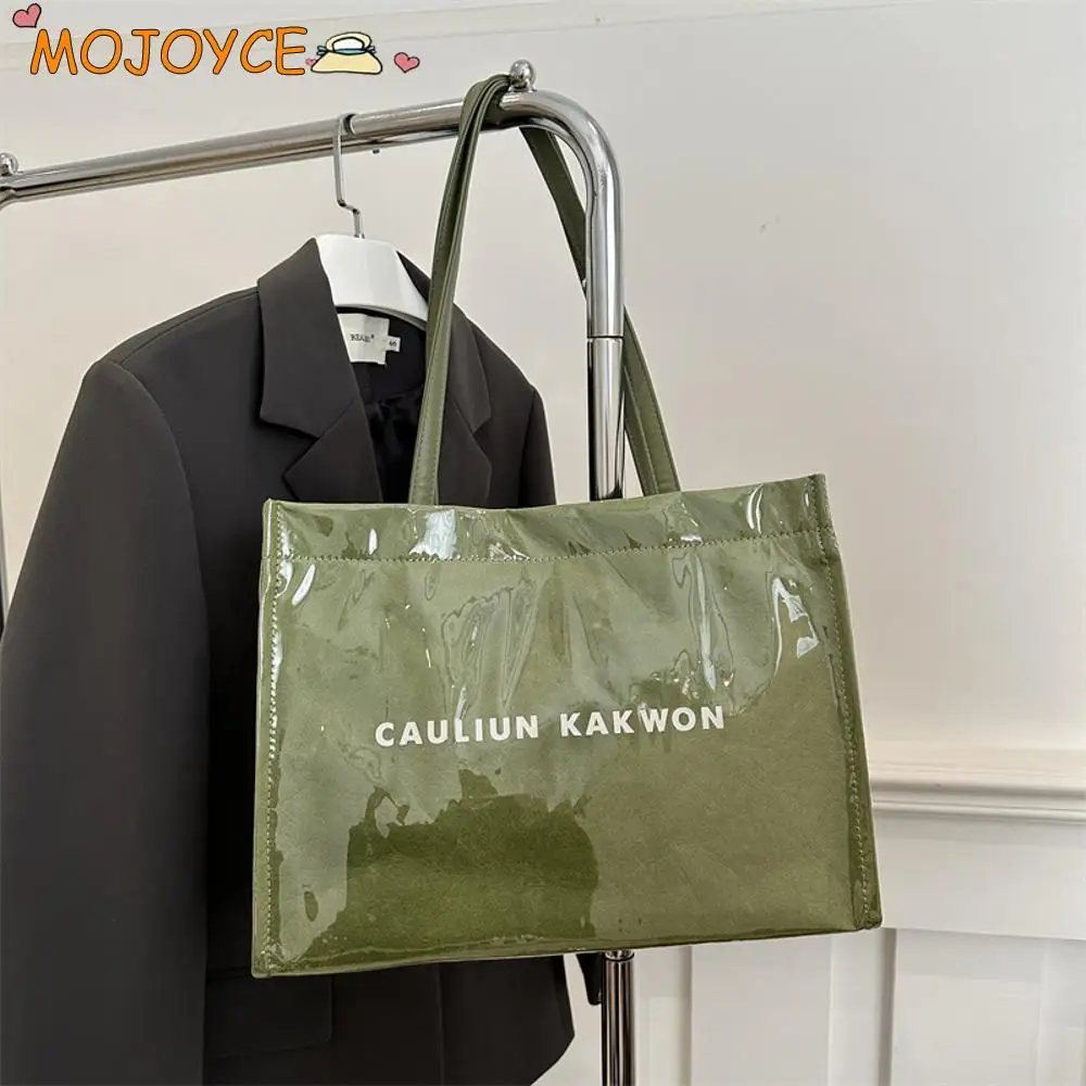 Women Chic Tote Handbag Large Capacity Simple Carrying Bags Letters Print PVC Hobo Bag Fashion Causal Solid Color Shoulder Bags
Women Chic Tote Handbag Large Capacity Simple Carrying Bags Letters Print PVC Hobo Bag Fashion Causal Solid Color Shoulder Bags